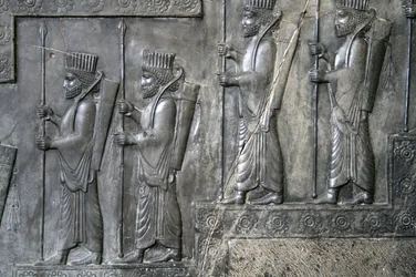 Wall Carving Depicting the Royal Guard, Tachara, Persepolis, c.6th-5th Century BC