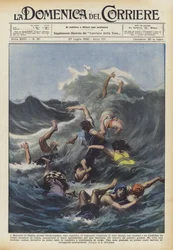 In Montalto di Castro, near Civitavecchia, a group of bathers, consisting of seven women