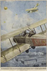 A Gunman in an Aircraft Shooting Balloons over England