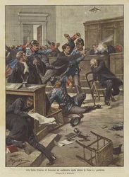 At the Court of Assizes in Bucharest, a Convict Shoots at the Court and the Gendarmes