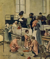 Distribution of Christmas Gifts to Poor Children in Hospital