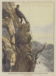 Dramatic Adventure on Monte Rosa, A Mountaineer Suspended Above the Abyss for Seven Hours