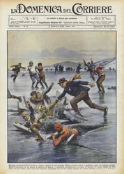 During a school trip, five boys from a German village went skating