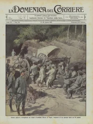 Great artillery maneuvers in the Fields of Hannibal (Rocca di Papa), transport of a mortar by 60 soldiers