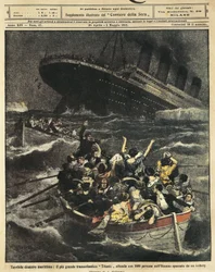 Sinking of passenger liner Titanic