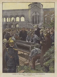 The Funerals of Verdi in Milan, The Burial in the Monumental Cemetery