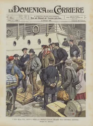 The Defeated of Life, Arrival in Genoa of Italian Emigrants Driven Mad in the Argentine Republic