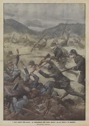 The New Aspects of War, a Counterattack by Our Infantry, with Helmets and Masks