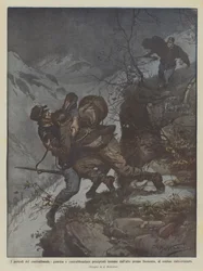 The Dangers of Smuggling, Guard and Smuggler Fall Together from a Height Near...
