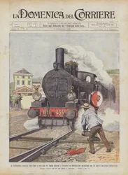 The Railwayman Garella Diverting a Train Near the Pontedecimo Station, Preventing a Disaster