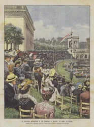 The Gymnastics and Firefighters Competition in Milan, The Races at the Arena