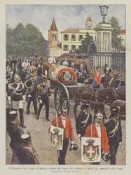 The Transport of the Body of Umberto I from the Royal Villa to the Monza Station on the Afternoon of the 8th