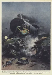 In the Middle of the Night, Due to a Fatal Distraction by the Driver, a Terrible Collision Between a Truck