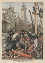 The Milan Exhibition, the State of the Works in Piazza d