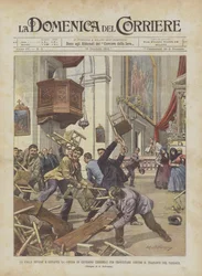 The Crowd Invades and Devastates the Church of Giussano (Brianza) to Protest Against the Relocation of the Parish Priest