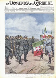 The Military Ceremony in Epernay, France