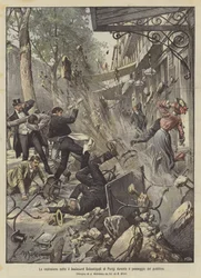 The Explosion Under the Boulevard Sebastopol in Paris During the Public Walk