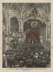 The End of the Milan International Exhibition, Award Ceremony in the Celebration Hall