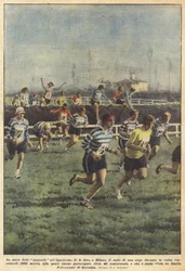 The Gazelle Race at the S. Siro Hippodrome, in Milan