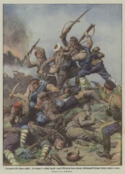 The war of the five peoples, between Bulgarians and Turkish soldiers from Asia the fight around