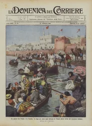 The War Between Italy and Turkey, the Flight by Sea of the Inhabitants of Tripoli Following the Invitation