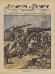The Italo-Turkish War, the 149 Battery Disperses a Caravan Near the Tunisian Border at Bu-Kamech