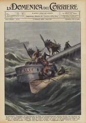 The Motor Ship Paganini of the Fiume Department Courageously Rescued During a Storm