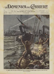 The Russian Baltic Fleet Bombards, by Mistake, a Flotilla of English Fishing Boats in the North Sea