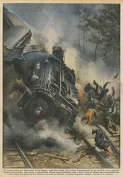 The Tragic Scene of a Train Derailment in the United States