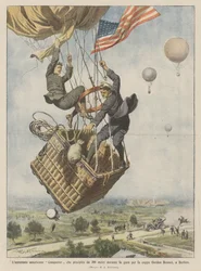The American Balloon Conqueror Crashing from 300 Meters During the Gordon Bennett Cup Race in Berlin