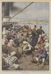 The constant action of the fleets to force the Dardanelles has generated panic in Constantinople