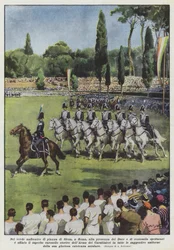 In the Green Amphitheater of Piazza di Siena in Rome, in the Presence of the Duce and One Hundred Thousand Spectators