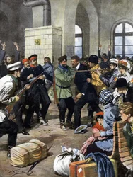 Passengers Attacked at a Railway Station in Europe