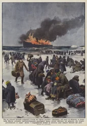 Due to a Violent Fire on Board the Soviet Steamer Sakhalin in the Sea of Okhotsk...