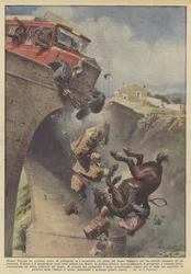 Near Teramo, a bus full of pilgrims collided on the Vomano river bridge