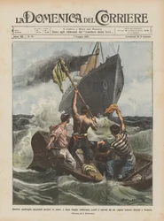Four Spanish Castaways Lost at Sea, and After Long Sufferings, Spotted and Rescued