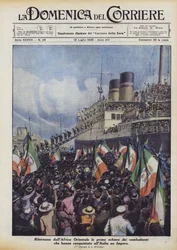 The first ranks of fighters who conquered an Empire for Italy return from East Africa