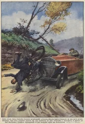 On the Intra-Cannobio-Locarno Road, a Swiss Car Suddenly Emerged from a Curve