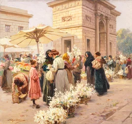 The Lily Market at Porta Garibaldi in Milan