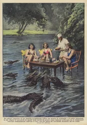 Three cheerful young ladies from Los Angeles, California, wanted to show originality and daring