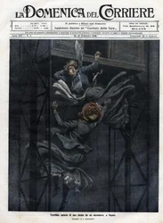 Two women fell from an elevator in Naples in 1910