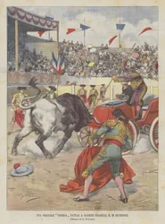 An Original Bullfight Held in Biarritz (France), on September 29