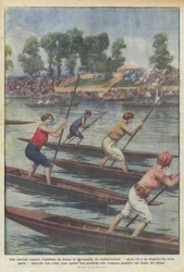 A curious regatta contested by women in Germany