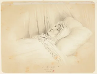 Madame Récamier (Juliette Récamier) on Her Deathbed on 11 May 1849