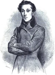 Portrait of the French Architect Alphonse de Gisors, Lithographic Portrait