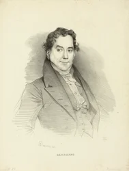 Portrait of the singer and composer Gioseffo Catrufo