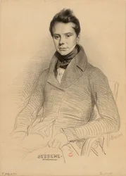 Portrait of the violinist and composer Antoine Bessems 1806-1868, 1832