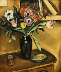 Flower Vase - Anemones and Tulips