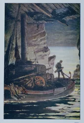 Illustration from Les Travailleurs de la Mer by Victor Hugo