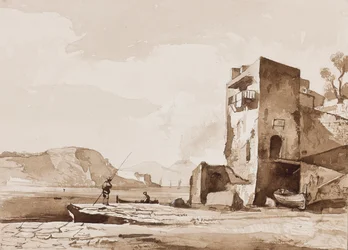 Possibly a View from Posillipo, with Vesuvius in the Distance